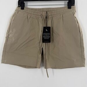 Tailored Athlete Drawstring Chino Shorts Mens 30 Tan Khaki Performance Stretch